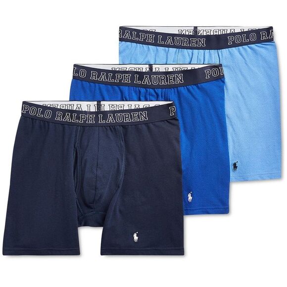 NIB Polo Ralph Lauren Men’s 3-Pack Breathable Mesh Boxer Briefs - Picture 3 of 6